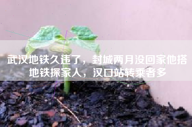 武汉地铁久违了，封城两月没回家他搭地铁探家人，汉口站转乘者多