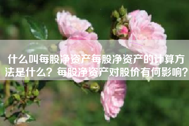 什么叫每股净资产每股净资产的计算方法是什么？每股净资产对股价有何影响？