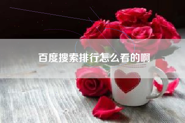 百度搜索排行怎么看的啊