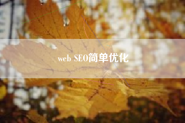 web SEO简单优化