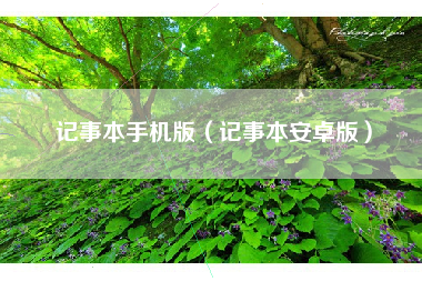 记事本手机版（记事本安卓版）